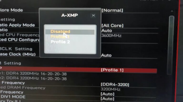 Should i enable xmp performance of the xmp alt gov