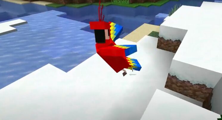 Get Parrot Off-Shoulder In Minecraft