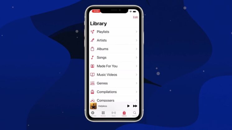 Open the Apple Music app