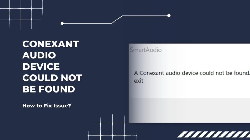 conexant audio device not working