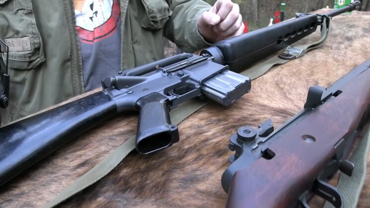 M16 Rifle Gun in the Vietnam War
