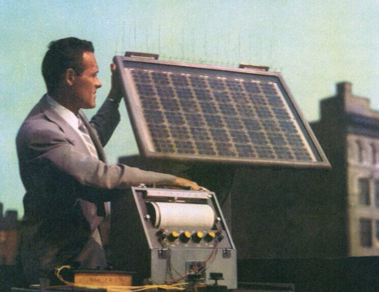 solar panels 1950s