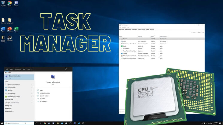 Use of task manager