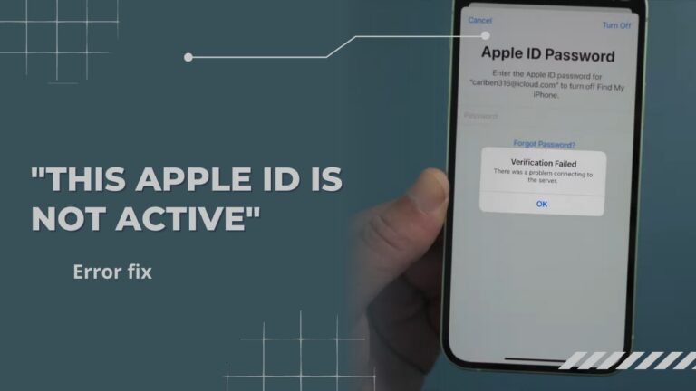 This Apple ID Is Not Active Error Showing - How to Fix